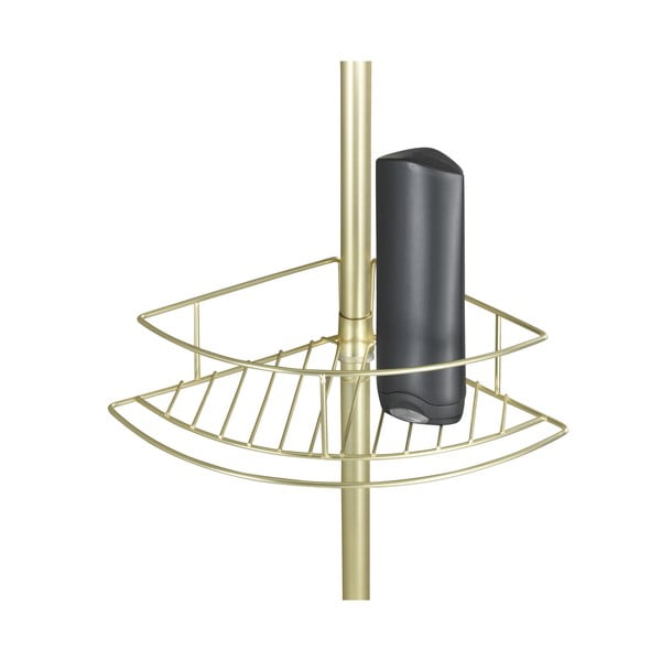 Mensola telescopica angolare per bagno in acciaio inox in oro Dolcedo - Wenko-image-4