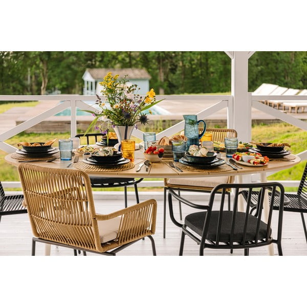 Tavolo da giardino con piano in legno d'arte, 190 x 115 cm Marienlist - Bonami Selection-image-1