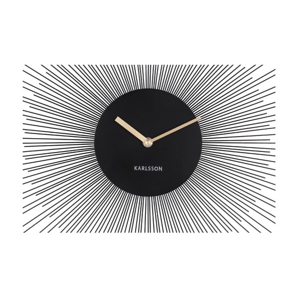 Orologio da parete nero , ø 45 cm Peony - Karlsson-image-2