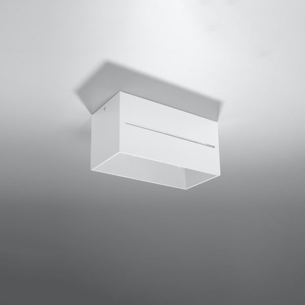 Lampada da soffitto bianca con paralume in metallo 10x20 cm Lorum - Nice Lamps