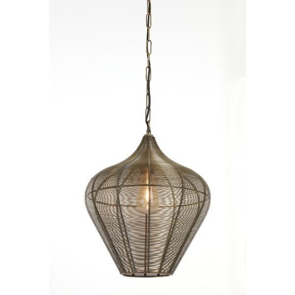 Lampadario color bronzo in metallo ø 36 cm Alvaro – Light & Living-image-1