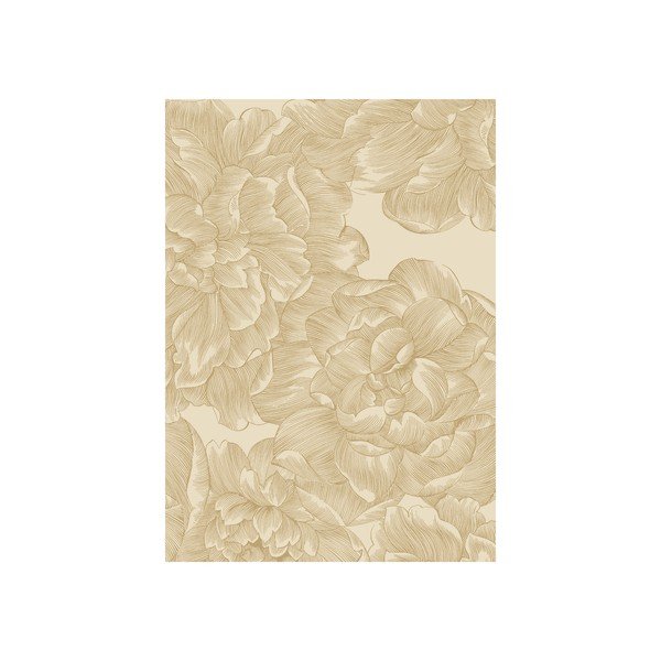 Asciugamano da cucina in cotone beige Rose, 50 x 70 cm Modern - Södahl
