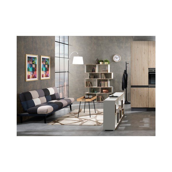 Libreria bianca con bordo in legno 115x160 cm Random Barbara - Tomasucci-image-2