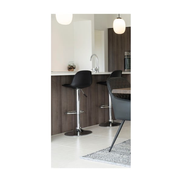 Set di 2 sgabelli girevoli da bar neri da 82 cm Trondheim - House Nordic-image-1