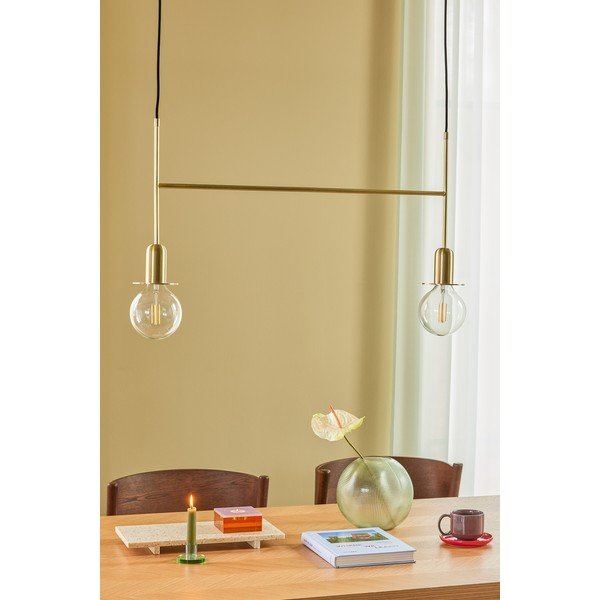 Lampada a sospensione in ottone Hazzuno - Hübsch-image-1