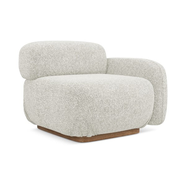 Parte divano componibile color crema (con penisola a destra) Ailani – Makamii-image-1