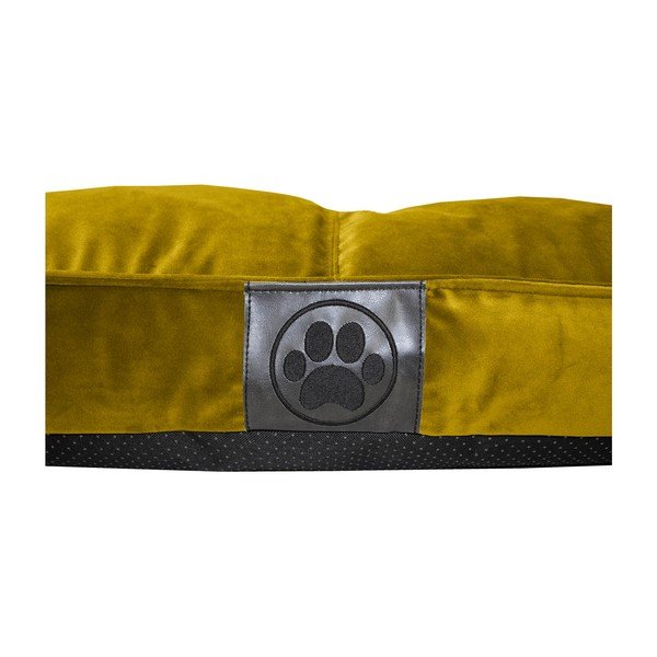 Letto in camoscio giallo 75x55 cm Middle Stitch - Ego Dekor-image-1