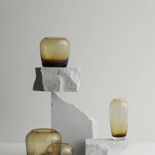 Vaso in vetro giallo chiaro Leta - Blomus-image-1