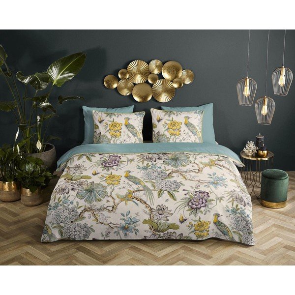 Biancheria da letto singola in cotone biologico Daisy, 140 x 220 cm Organic - Descanso-image-1