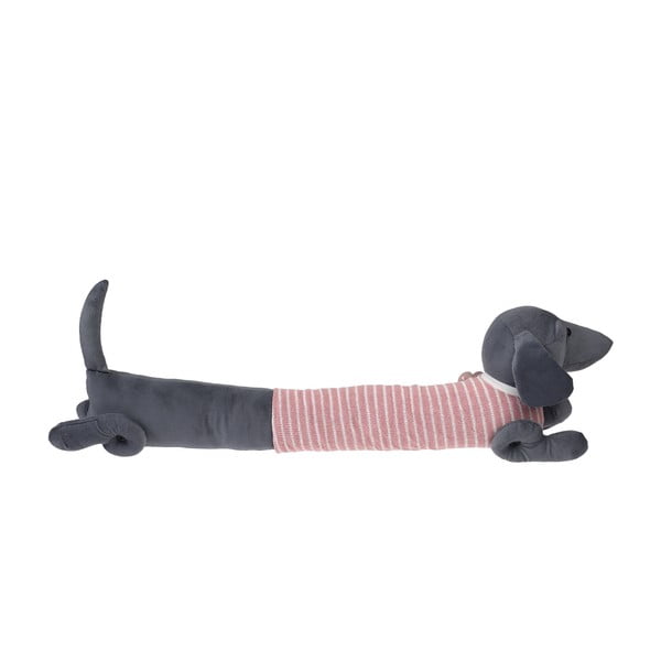 Paraspifferi per porta rosa/grigio 17x76 cm Sausage Dog – Rex London-image-2