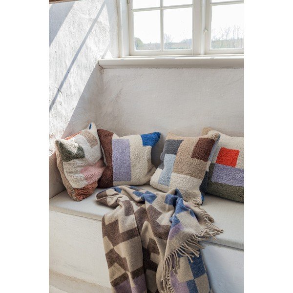 Federa decorativa in cotone 50x50 cm Brick – Mette Ditmer Denmark-image-1