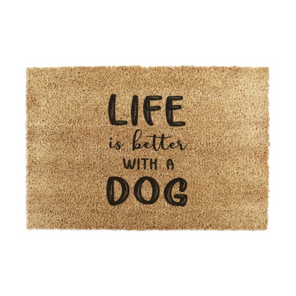 Zerbino in fibre di cocco 40x60 cm Life Is Better With a Dog – Artsy Doormats