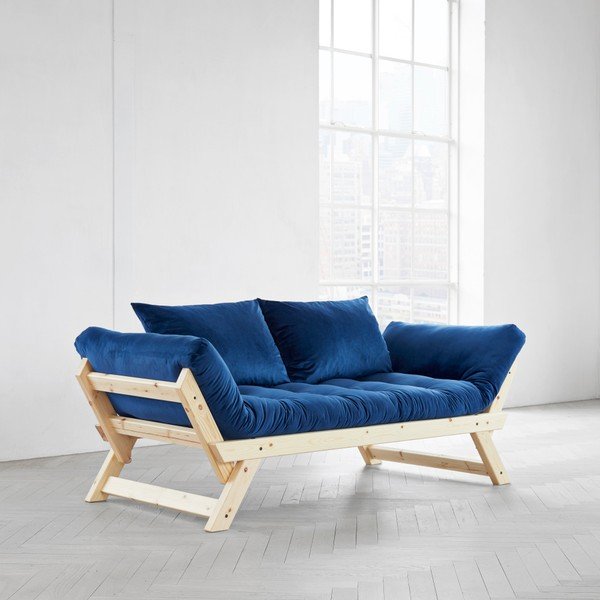 Variabilní pohovka Karup Bebop Natural/Velvet Navy-image-1