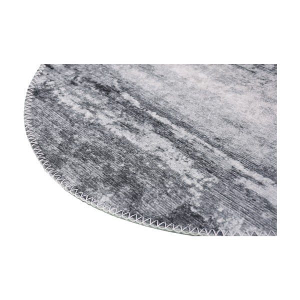 Tappeto rotondo lavabile grigio ø 80 cm - Vitaus-image-2