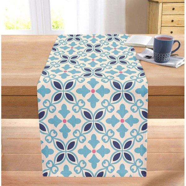 Runner 40x130 cm Blue Tiles – Mila Home-image-2