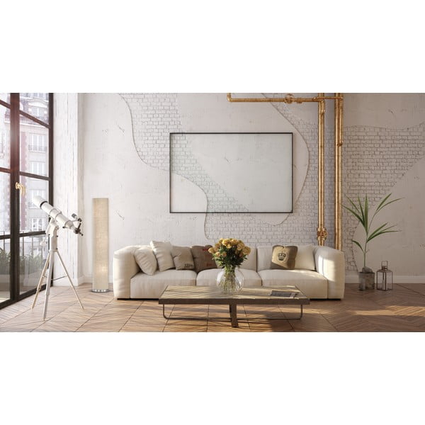 Lampada da terra beige Thor, altezza 110 cm - Fischer & Honsel-image-2