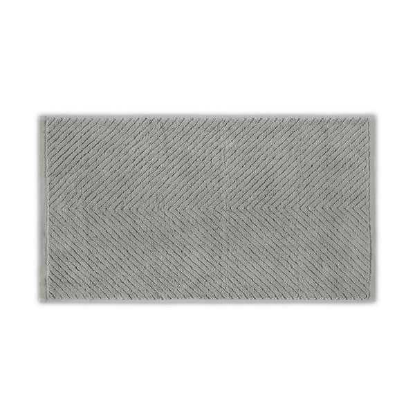 Telo da bagno in cotone grigio 142x76 cm Chevron - Foutastic