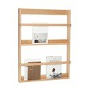 Mensola di colore naturale in rovere massiccio con ripiani multipli/con ripiano per foto 74 cm Display – Hübsch
