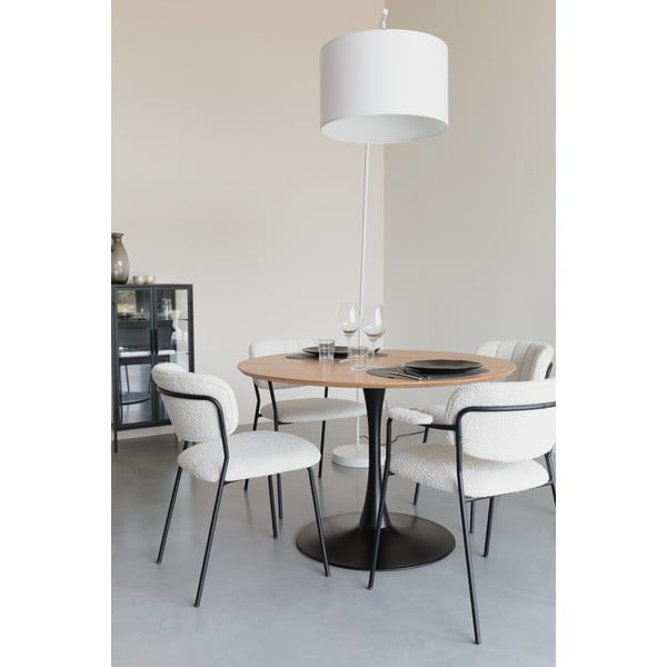 Lampada da terra bianca con paralume in tessuto (altezza 220 cm) Martine - White Label-image-2