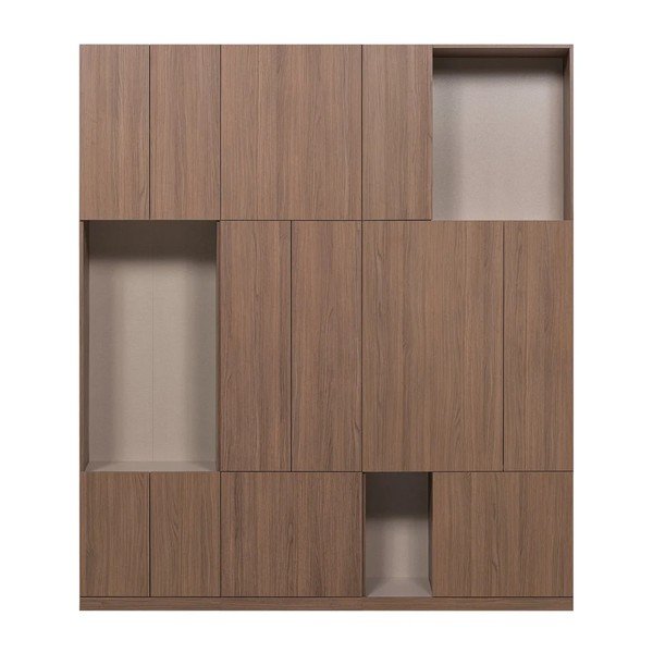 Mobile componibile colore naturale scuro 188x215 cm Build – WOOOD
