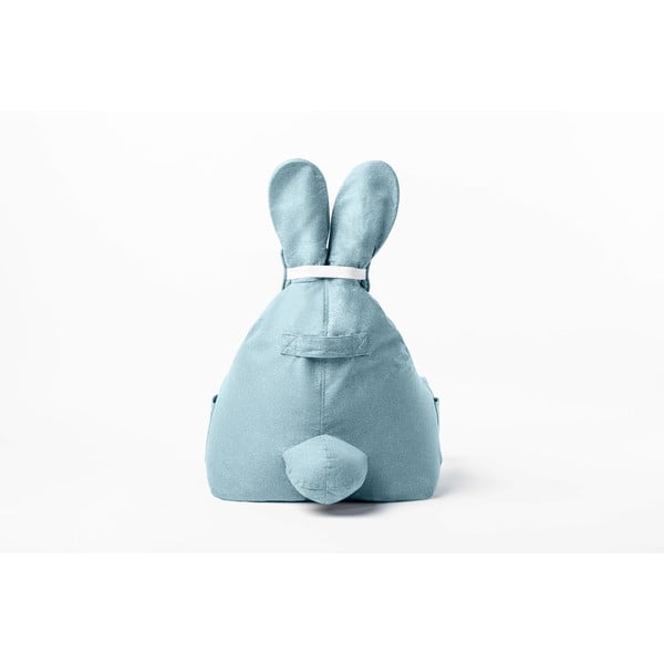 Pouf a sacco per bambini azzurro Funny Bunny – The Brooklyn Kids-image-3