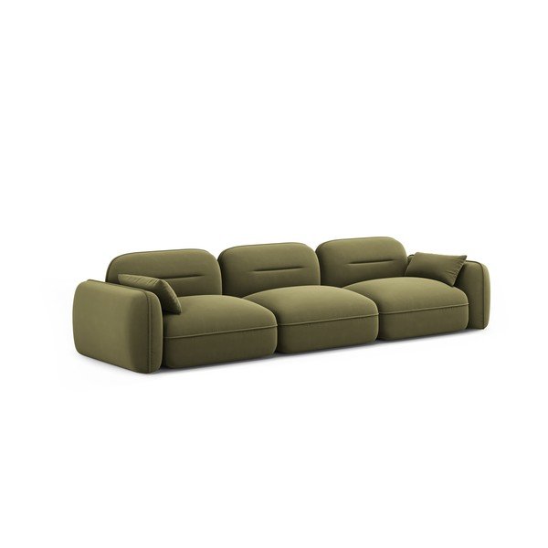 Divano in velluto verde 320 cm Audrey - Interieurs 86-image-2