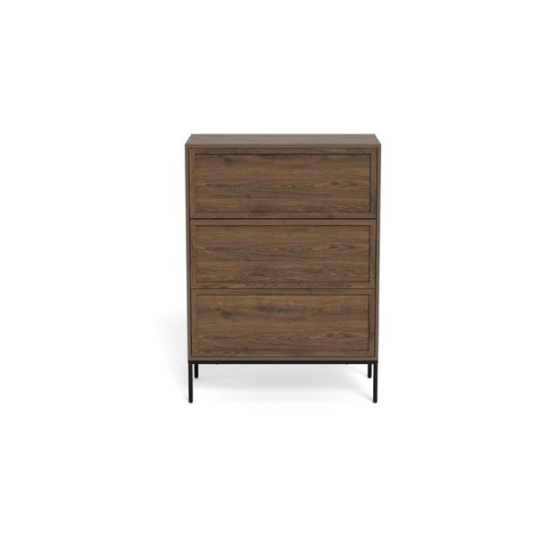 Credenza colore naturale scuro con effetto rovere 80x110x40 cm Palmdale – Actona-image-2