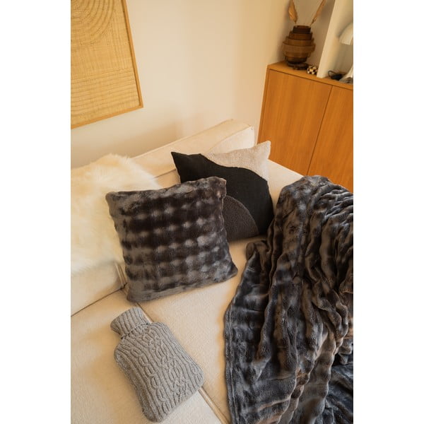 Coperta grigia in micropile 150x200 cm Wave – Tiseco Home Studio-image-1