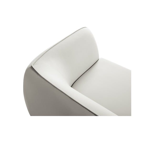 Divano in velluto beige 190 cm Lando - Micadoni Home-image-4