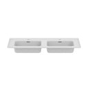 Lavabo doppio bianco in ceramica 124x46 cm Strada II - Ideal Standard