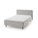 Letto matrimoniale imbottito beige con contenitore con rete inclusa 160x200 cm Primo – Meise Möbel