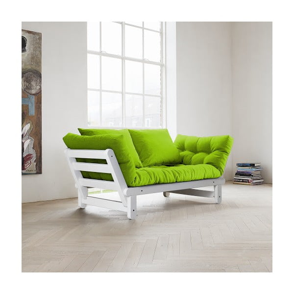 Divano letto Karup Beat Bianco/Lime - Karup Design-image-1