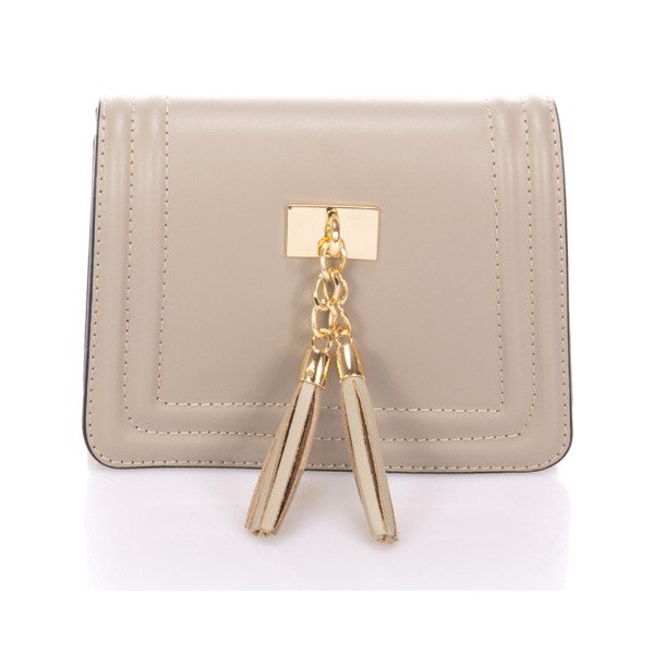 Borsa tascabile in pelle beige Abelia - Giorgio Costa