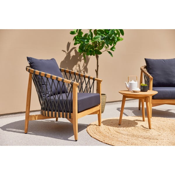 Sedia da giardino in legno di colore naturale Bora Bora - Hartman-image-1