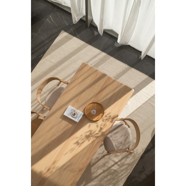 Tavolo da pranzo in rovere massiccio 90x200 cm Derven – Gazzda-image-4