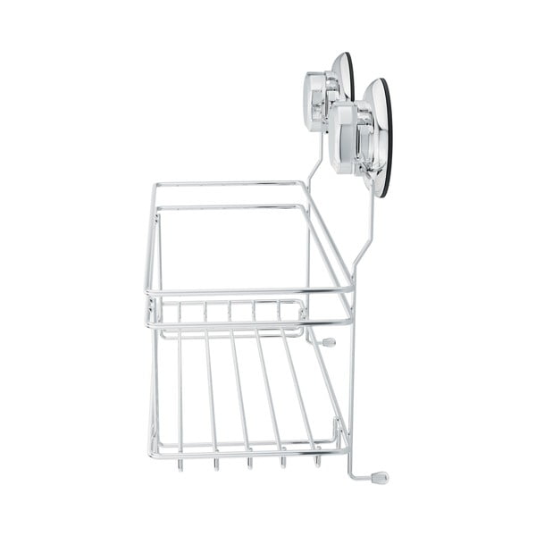 Mensola autoportante in metallo per bagno in argento Bestlock Bath - Compactor-image-4