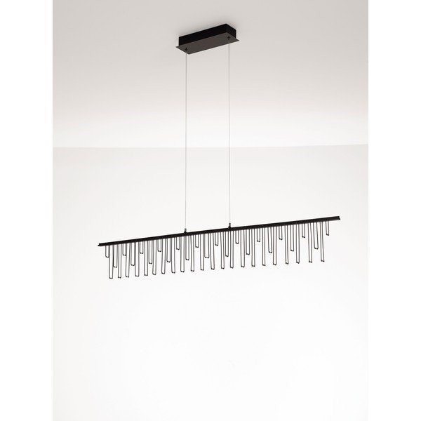 Lampadario LED color argento lucido in alluminio con intensità regolabile Stellar – Nova Luce-image-4