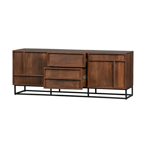 Tavolo TV marrone in legno di mango Forrest - WOOOD-image-3