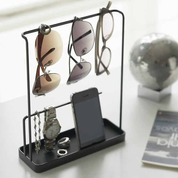 Supporto nero per occhiali e gioielli Tower - YAMAZAKI-image-1