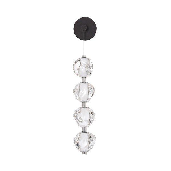 Lampada da parete LED nera opaca in metallo Ifos – Nova Luce