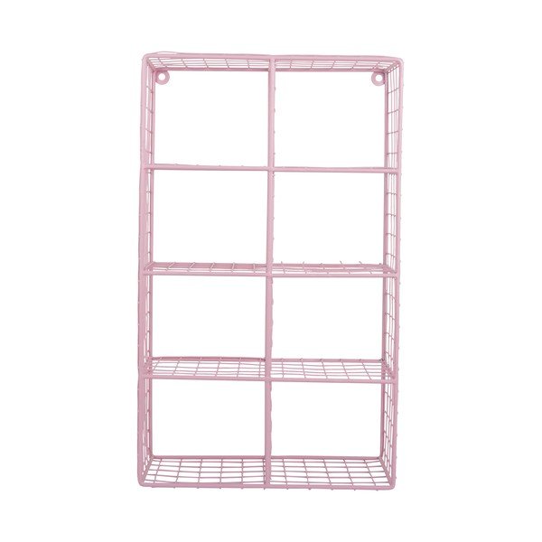 Mensola rosa chiaro in acciaio con ripiani multipli 30 cm Reja – PT LIVING