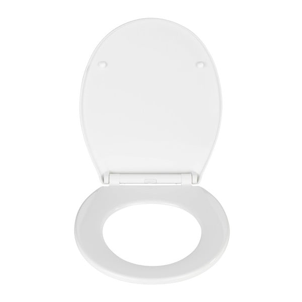 Sedile per wc bianco con chiusura facilitata , 44 x 37 cm Kos - Wenko-image-1