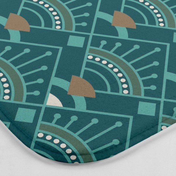 Tappetino per il bagno color petrolio per WC 45x45 cm Imperia – douceur d'intérieur-image-2