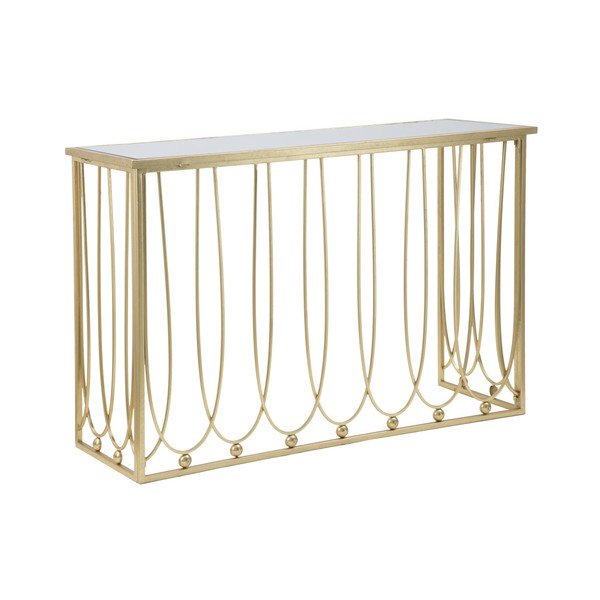 Consolle in oro 43x120 cm Alesandra - Mauro Ferretti-image-1