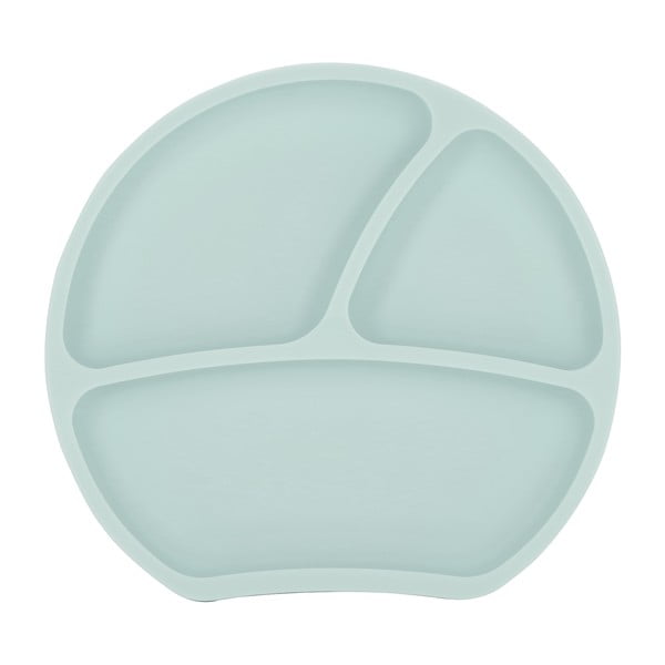 Piatto per bambini azzurro in silicone 19x20,5 cm – Kindsgut-image-3