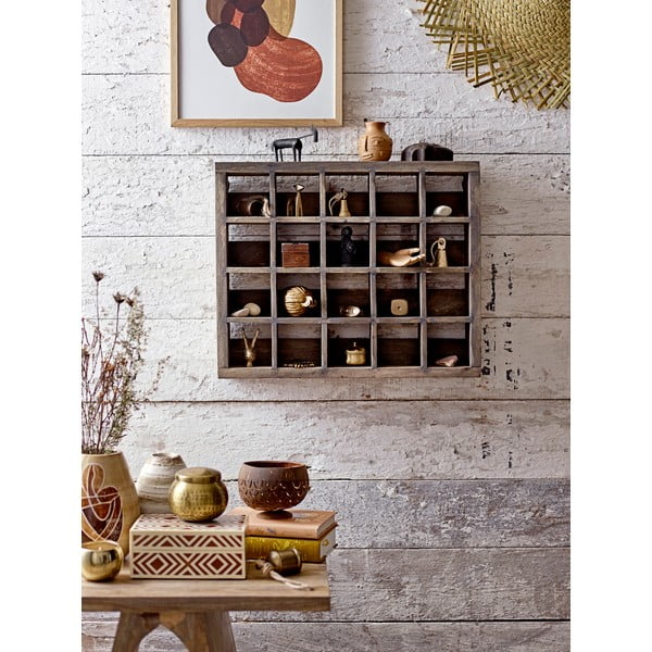 Scatola decorativa marrone in legno 6,5x4,5x4 cm Cemile - Bloomingville-image-3