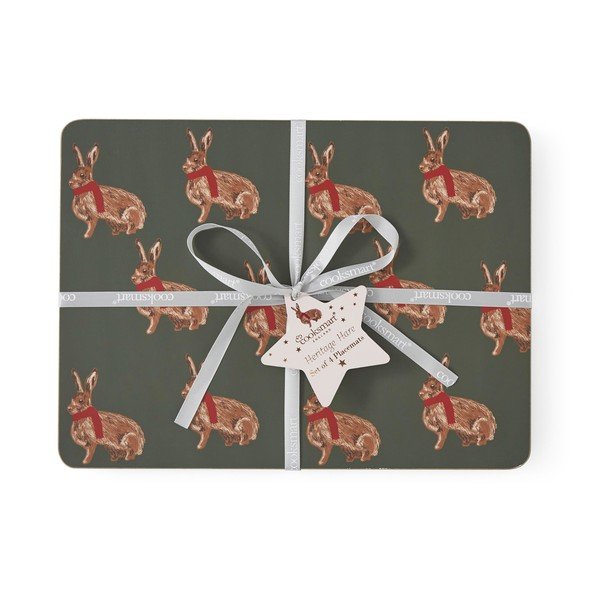 Tovagliette in set in sughero 4 pz 21,5x29 cm Heritage Hare – Cooksmart ®