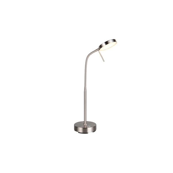 Lampada da tavolo argentata (altezza totale 45 cm) Moreno – Reality-image-2