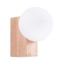Lampada da parete bianca/di colore naturale ø 12 cm Solum – Sollux
