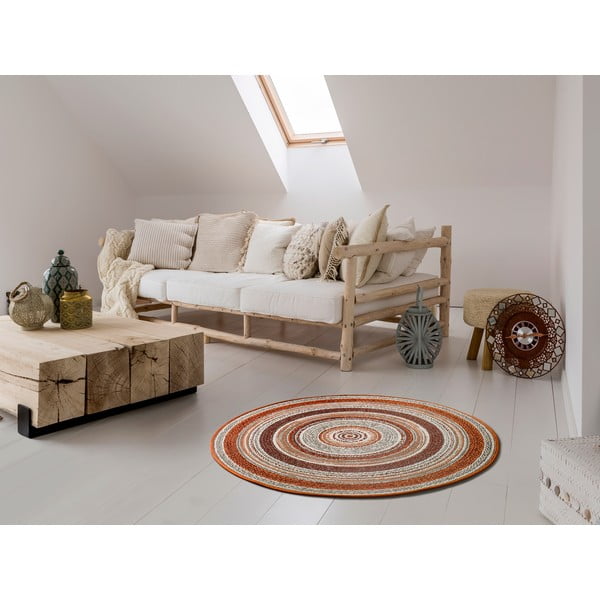 Tappeto arancione per esterni , ⌀ 120 cm Verdi - Universal-image-1